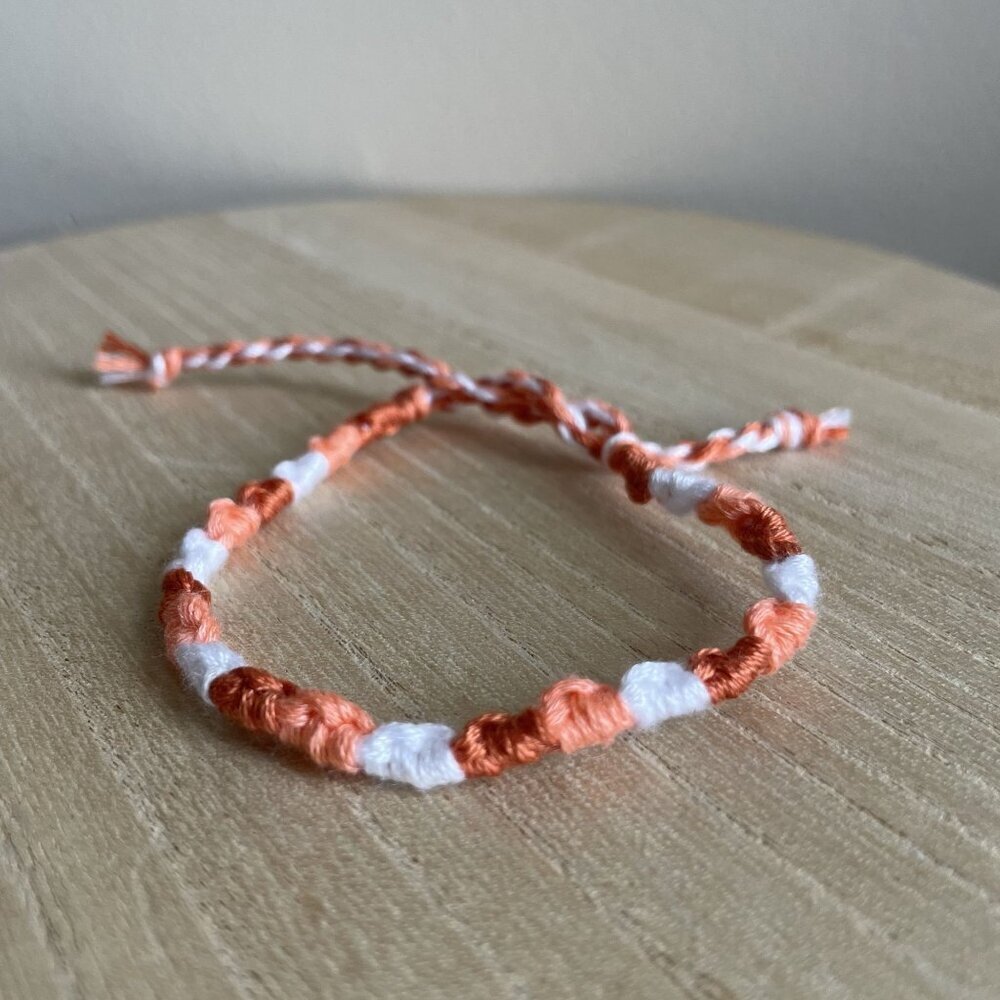 Gail Bracelet, anklet, trendy, comfortable, tie, embroidery thread, woven, gift,